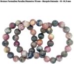  Bratara Turmalina Paraiba Diametru 70 mm - Margele Rotunde - 14 -14, 9 mm
