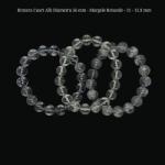  Bratara Cuart Alb Diametru 56 mm - Margele Rotunde - 11 - 11, 9 mm