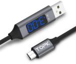  USB kábel LCD kijelzővel 1m (KABELA52420)