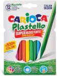CARIOCA Creioane cerate, rotunde, super rezistente, lavabile, 12 culori/cutie, CARIOCA Plastello