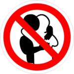  Kerüld az ölelkezést piktogram kerek matrica csomagban is