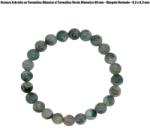 Bratara Turmalina Alba, Albastra si Verde Diametru 60 mm - Margele Rotunde - 8, 5 x 8, 5 mm