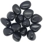  Obsidian Negru Rulat Natural - 26-45 x 18-30 mm - ( XL ) - 1 Buc