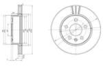 DELPHI Disc frana MERCEDES VITO bus (638) (1996 - 2003) DELPHI BG3296