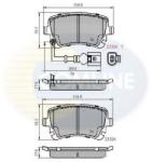 COMLINE Set placute frana, frana disc VW TRANSPORTER VI platou / sasiu (SFD, SFE, SFL, SFZ) (2015 - 2016) COMLINE CBP11313