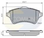 COMLINE Set placute frana, frana disc LAND ROVER FREELANDER Soft Top (LN) (1998 - 2006) COMLINE CBP0873