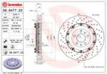 BREMBO Disc frana AUDI A4 Cabriolet (8H7, B6, 8HE, B7) (2002 - 2009) BREMBO 09.9477. 23