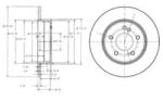 DELPHI Disc frana MERCEDES C-CLASS (W203) (2000 - 2007) DELPHI BG3326C