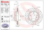 BREMBO Disc frana BMW Seria 3 Cabriolet (E46) (2000 - 2007) BREMBO 09.7702. 1X