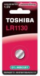 Toshiba Baterie TOSHIBA LR1130 1.5V alcalina Blister 1buc echivalent 189 GP18 V10GA AG10 L1132 (LR1130 BP-1C) - sogest Baterii de unica folosinta