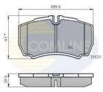 COMLINE Set placute frana, frana disc IVECO DAILY III platou / sasiu (1999 - 2006) COMLINE CBP01034