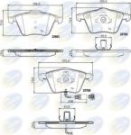 COMLINE Set placute frana, frana disc AUDI TT (FV3) (2014 - 2016) COMLINE CBP11752