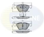 COMLINE Set placute frana, frana disc BMW Seria 3 Cabriolet (E36) (1993 - 1999) COMLINE CBP01010