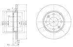 DELPHI Disc frana PEUGEOT 306 Break (7E, N3, N5) (1994 - 2002) DELPHI BG3364