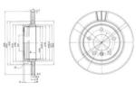 DELPHI Disc frana BMW Seria 3 Touring (E46) (1999 - 2005) DELPHI BG3530C