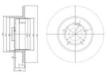 DELPHI Disc frana AUDI A2 (8Z0) (2000 - 2005) DELPHI BG3208C