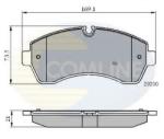 COMLINE Set placute frana, frana disc VW CRAFTER 30-35 bus (2E) (2006 - 2016) COMLINE CBP01569