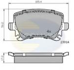 COMLINE Set placute frana, frana disc VW GOLF VI Cabriolet (517) (2011 - 2016) COMLINE CBP01284