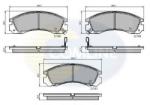 COMLINE Set placute frana, frana disc MITSUBISHI PAJERO II (V3_W, V2_W, V4_W) (1990 - 1999) COMLINE CBP3234