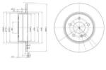 DELPHI Disc frana MERCEDES CLK Cabriolet (A208) (1998 - 2002) DELPHI BG3239C