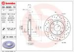 BREMBO Disc frana CITROEN DS3 Cabriolet (2013 - 2015) BREMBO 09.8695. 1X