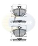 COMLINE Set placute frana, frana disc SMART CITY-COUPE (450) (1998 - 2004) COMLINE CBP31019
