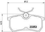 BREMBO Set placute frana, frana disc FORD FIESTA V (JH, JD) (2001 - 2010) BREMBO P 24 047