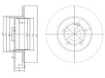 DELPHI Disc frana VW BORA Combi (1J6) (1999 - 2005) DELPHI BG3208C