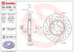 BREMBO Disc frana PEUGEOT 307 Estate (3E) (2002 - 2016) BREMBO 09.8760. 1X