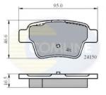 COMLINE Set placute frana, frana disc CITROEN C4 Cupe (LA) (2004 - 2011) COMLINE CBP01658