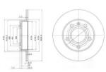 DELPHI Disc frana AUDI A4 Avant (8ED, B7) (2004 - 2008) DELPHI BG2753C