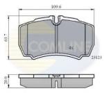 COMLINE Set placute frana, frana disc IVECO DAILY IV autobasculanta (2006 - 2011) COMLINE CBP01034