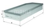 Mahle Original Filtru aer MERCEDES CLK (C209) (2002 - 2009) MAHLE ORIGINAL LX 752