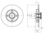 DELPHI Disc frana PEUGEOT PARTNER caroserie (2008 - 2016) DELPHI BG9053RSC