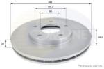 COMLINE Disc frana NISSAN ALMERA TINO (V10) (1998 - 2006) COMLINE ADC0260V