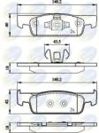 COMLINE Set placute frana, frana disc SMART FORFOUR Hatchback (453) (2014 - 2016) COMLINE CBP02144