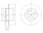 DELPHI Disc frana SKODA OCTAVIA I Combi (1U5) (1998 - 2010) DELPHI BG3034C