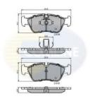 COMLINE Set placute frana, frana disc BMW Seria 3 Cabriolet (E46) (2000 - 2007) COMLINE CBP01023