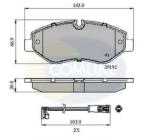 COMLINE Set placute frana, frana disc MERCEDES SPRINTER 3, 5-t platou / sasiu (906) (2006 - 2016) COMLINE CBP21555