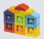Cubika 14866 Case colorate - trusă de lemn 30 bucăți (MA1-14866)