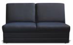 TEMPO KONDELA 3-személyes kanapé, textilbőr fekete, BITER 3 BB