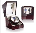 WatchBox Watch Winder Premium WW20EW - Finisaj Lemn de Nuc, 2 Spații Rotative (WW20EW)