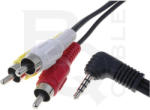 BQ CABLE Cablu Jack 3.5 mm 4pin mufa RCA mufa x3 2.5m BQ CABLE CABLE-442/2.5 (CABLE-442/2.5)