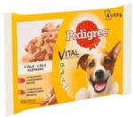 PEDIGREE 4x100g Marhával + Máj, Baromfi Aszpikban Alutasak DR36F - tenyesztoitap