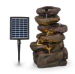 Blumfeldt Savona, fontană solară, 2, 8 W, polirezină, 5 ore, baterie, iluminare LED, aspect de piatră (LEU13-Savona) (LEU13-Savona) - electronic-star