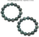  Bratara Agata de Mongolia Diametru 60 mm - Margele Rotunde - 14 -14, 9 mm