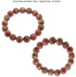  Bratara Rodocrozit Diametru 58 mm - Margele Rotunde - 12-12, 9 mm - 1 Buc
