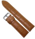  Curea de ceas - Piele Naturala - Antialergica - Maro Deschis - Imprimeu Crocodil - 14mm, 16mm, 20mm, 22mm, 24mm - WZ3800 (WZ3800)