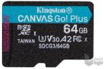 Kingston microSDXC Canvas Go Plus 64GB C10/UHS-I/U3 SDCG3/64GBSP
