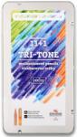 KOH-I-NOOR Creioane colorate Tri Tone cu mina multicolora 12 buc/set Koh-I-Noor K3442N-12 (K3442N-12)